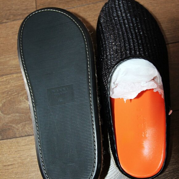 BNWT SS23 MARNI FUSSBETT RAFFIA MULES SLIP ON 41 - Picture 5 of 9